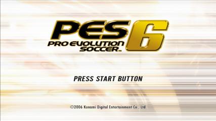 Pro Evolution Soccer 6 Title Screen